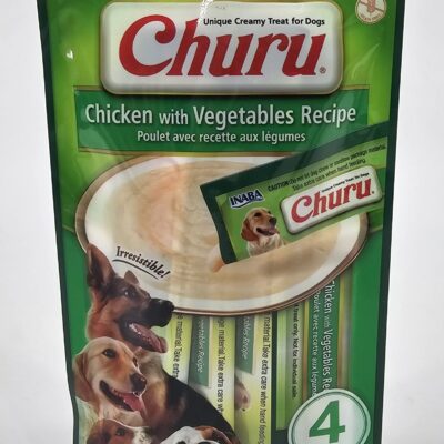 CHURU PERRO POLLO CON VEGETALES 14 GR X 4 (U)