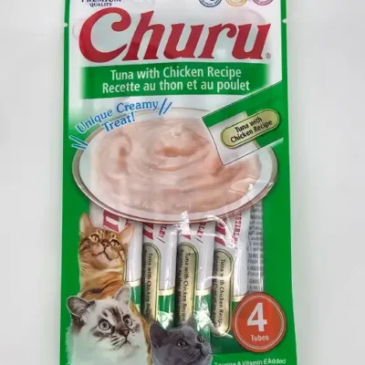 CHURU GATO ATUN CON POLLO 14 GR X 4 (U)