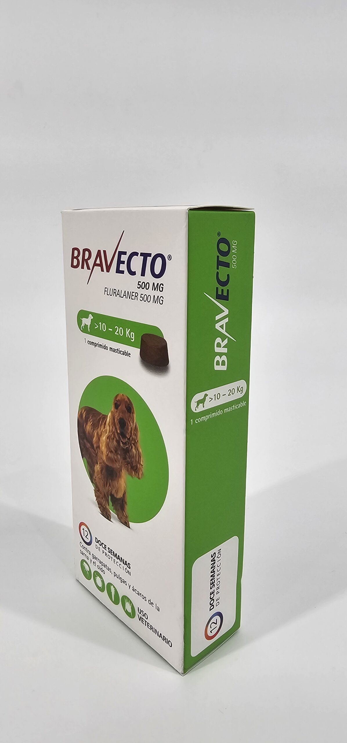 BRAVECTO MASTICABLE PERRO 10 - 20 KG - SIDE