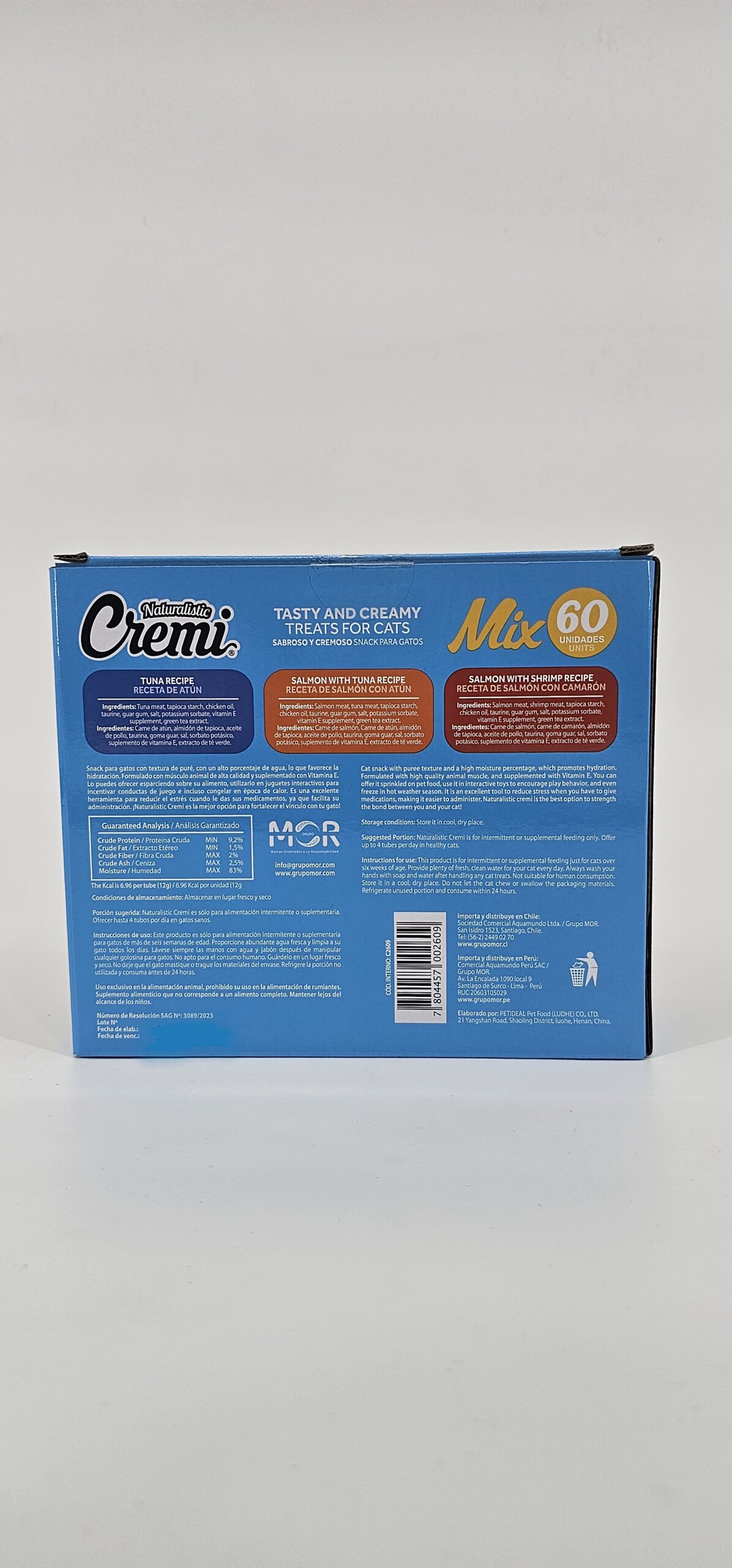 NATURALISTIC CREMI BOX SEA FOOD 60 UN - SOLVET - LATERAL