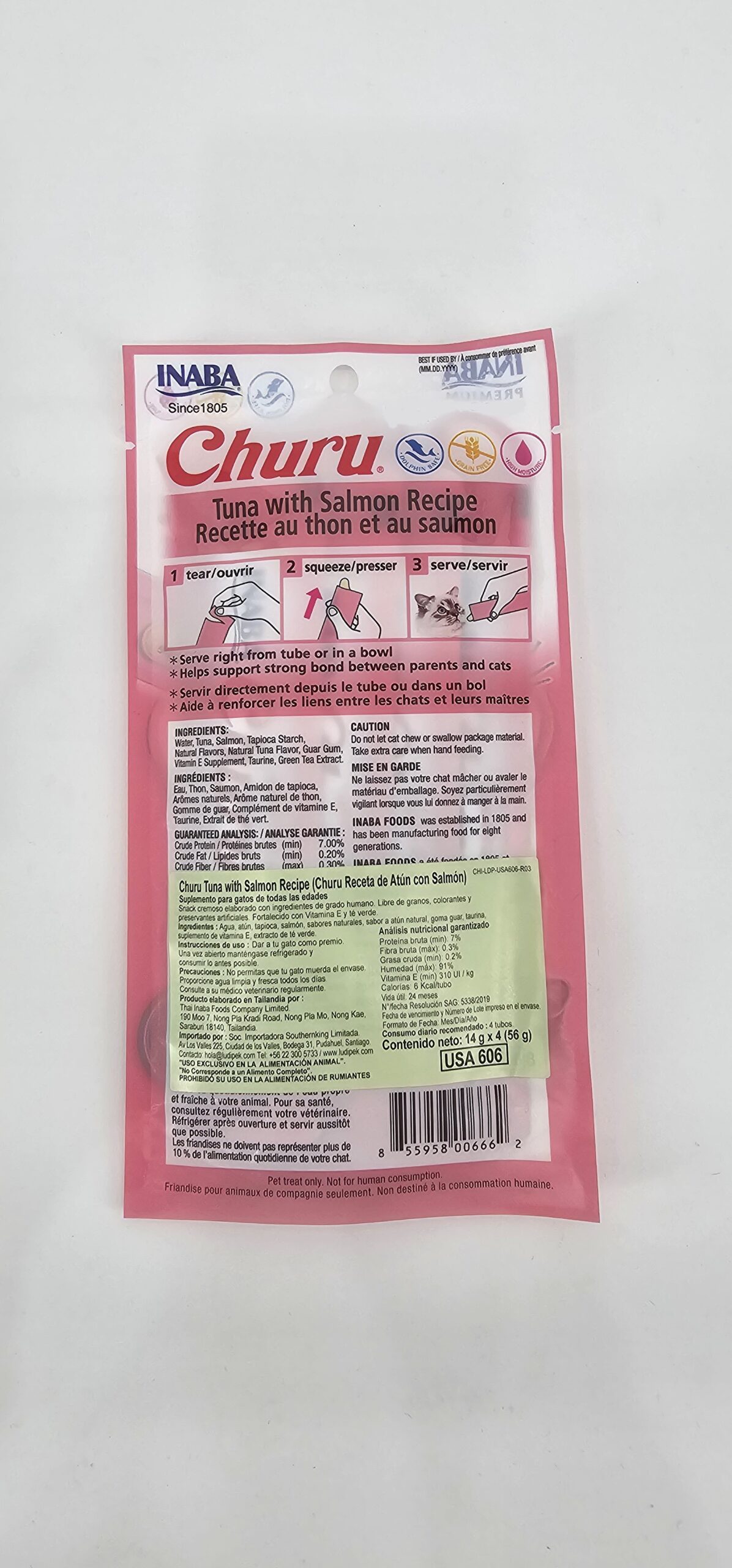 CHURU GATO ATUN Y SALMON 14 GR X 4 (U) - Imagen 2