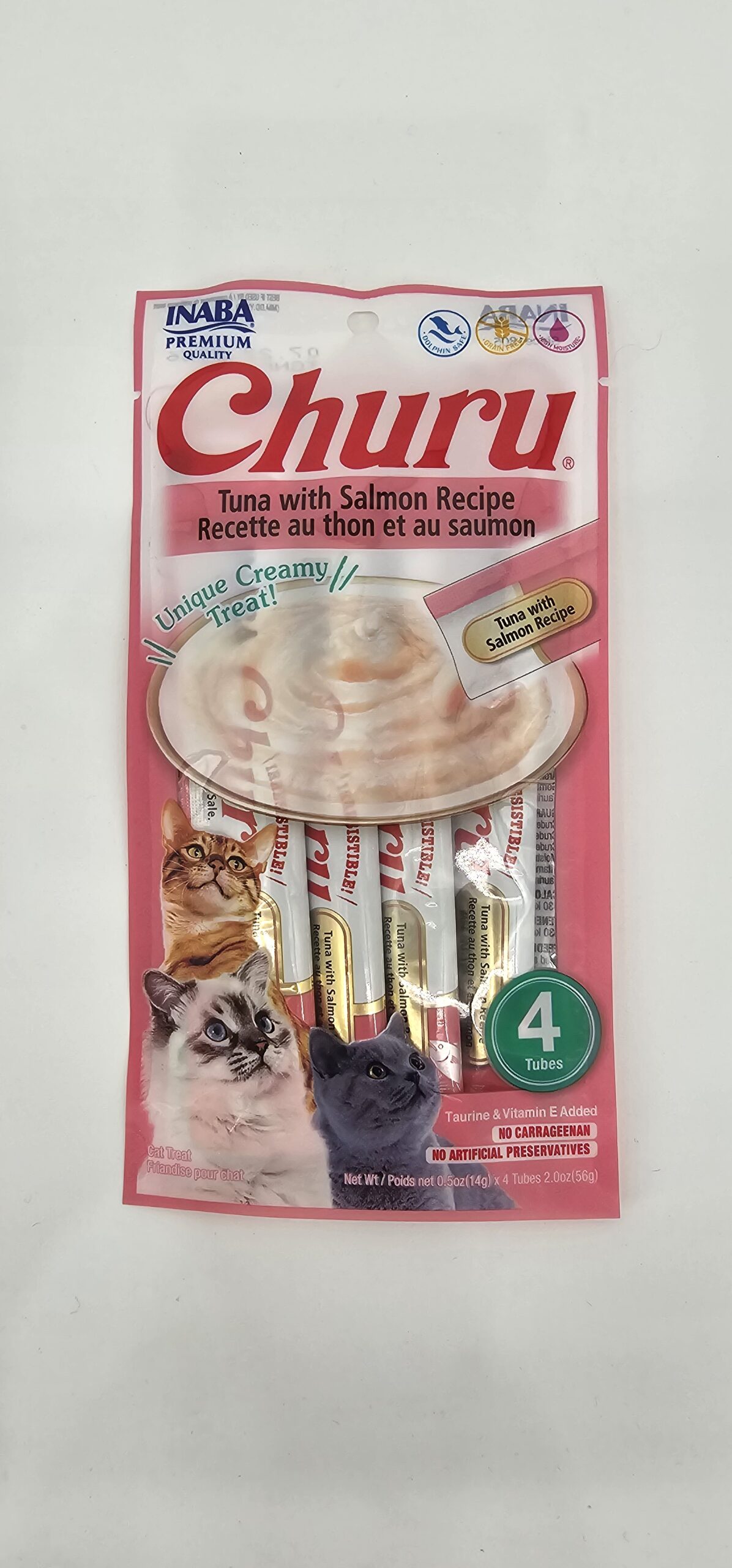 CHURU GATO ATUN Y SALMON 14 GR X 4 (U)