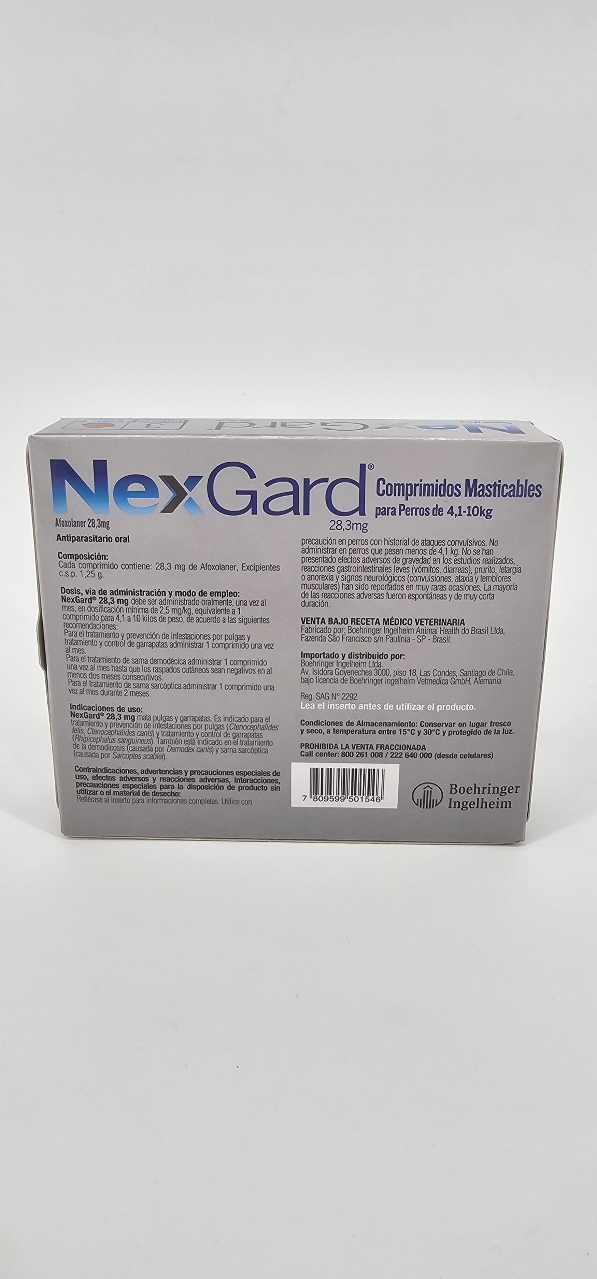 NEXGARD PERRO 4 - 10 KG X 3 (CPR) - Imagen 3