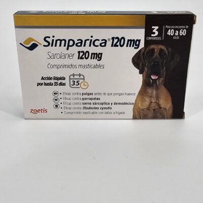 SIMPARICA 120 MG 40 - 60 KG X 3 (CPR)