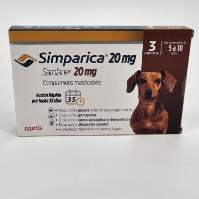 SIMPARICA 20 MG 5 - 10 KG X 3 (CPR)