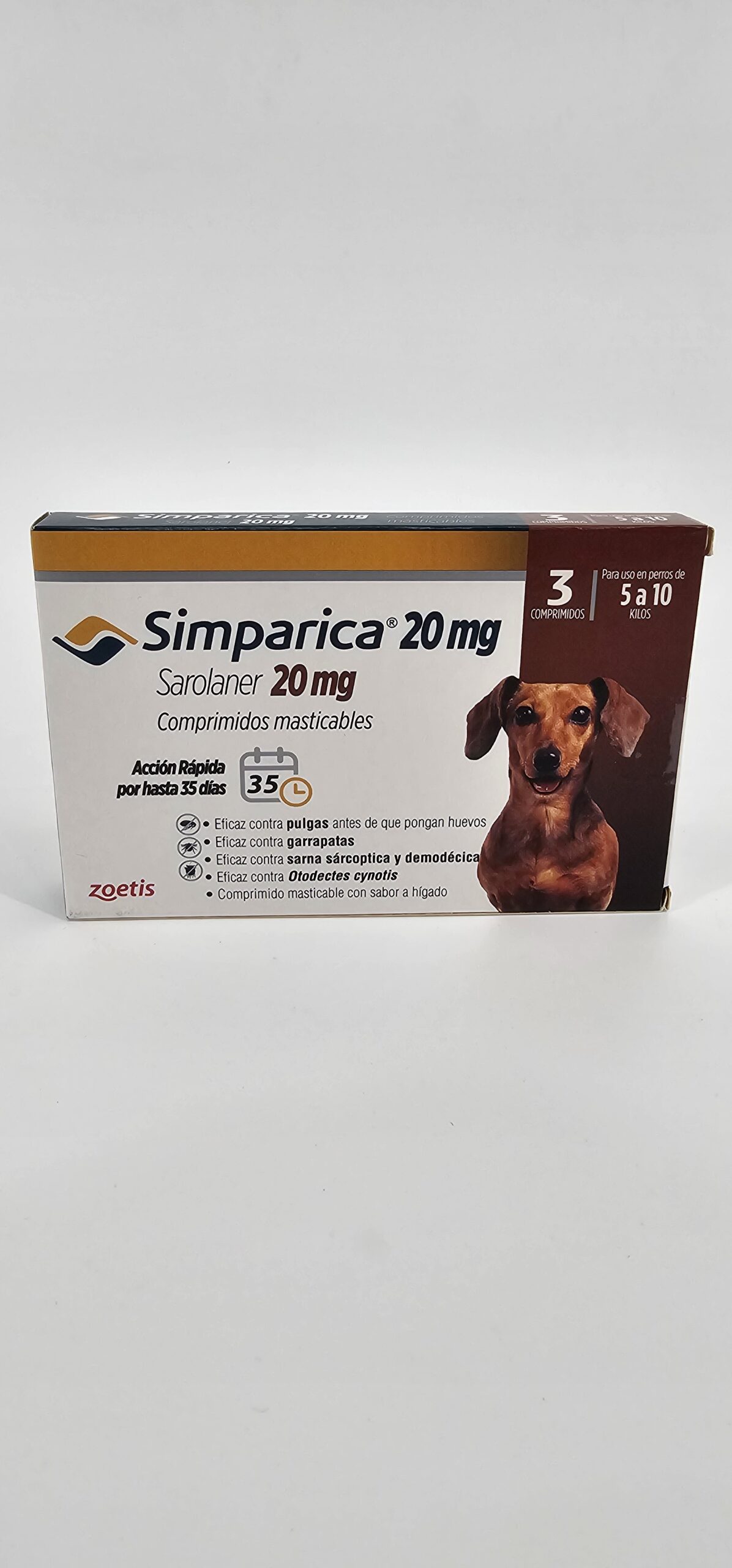 SIMPARICA 20 MG 5 - 10 KG X 3 (CPR)