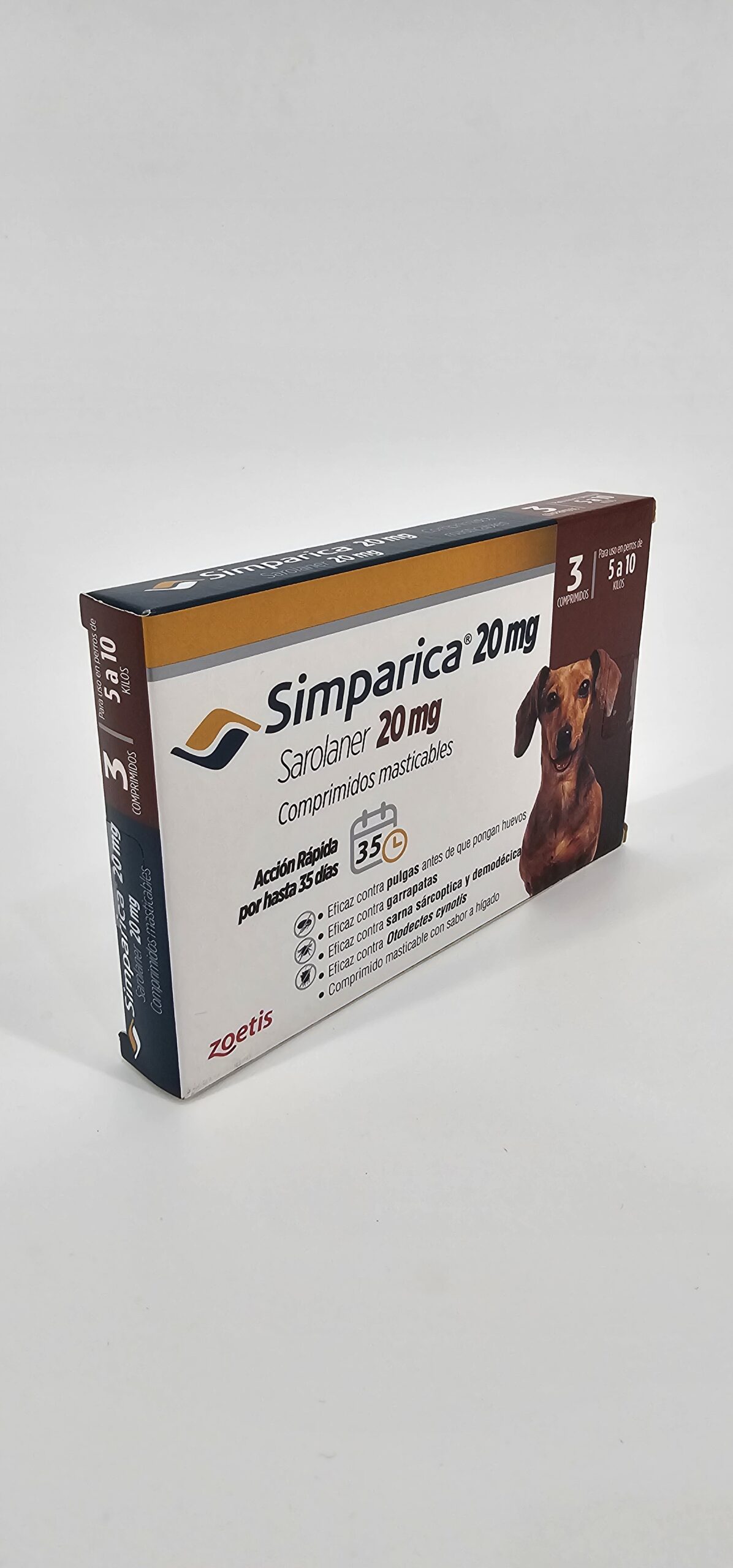 SIMPARICA 20 MG 5 - 10 KG X 3 (CPR) - Imagen 2