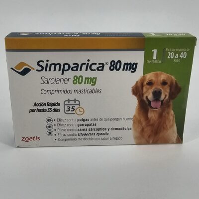SIMPARICA 80 MG 20 - 40 KG X 1 (CPR)