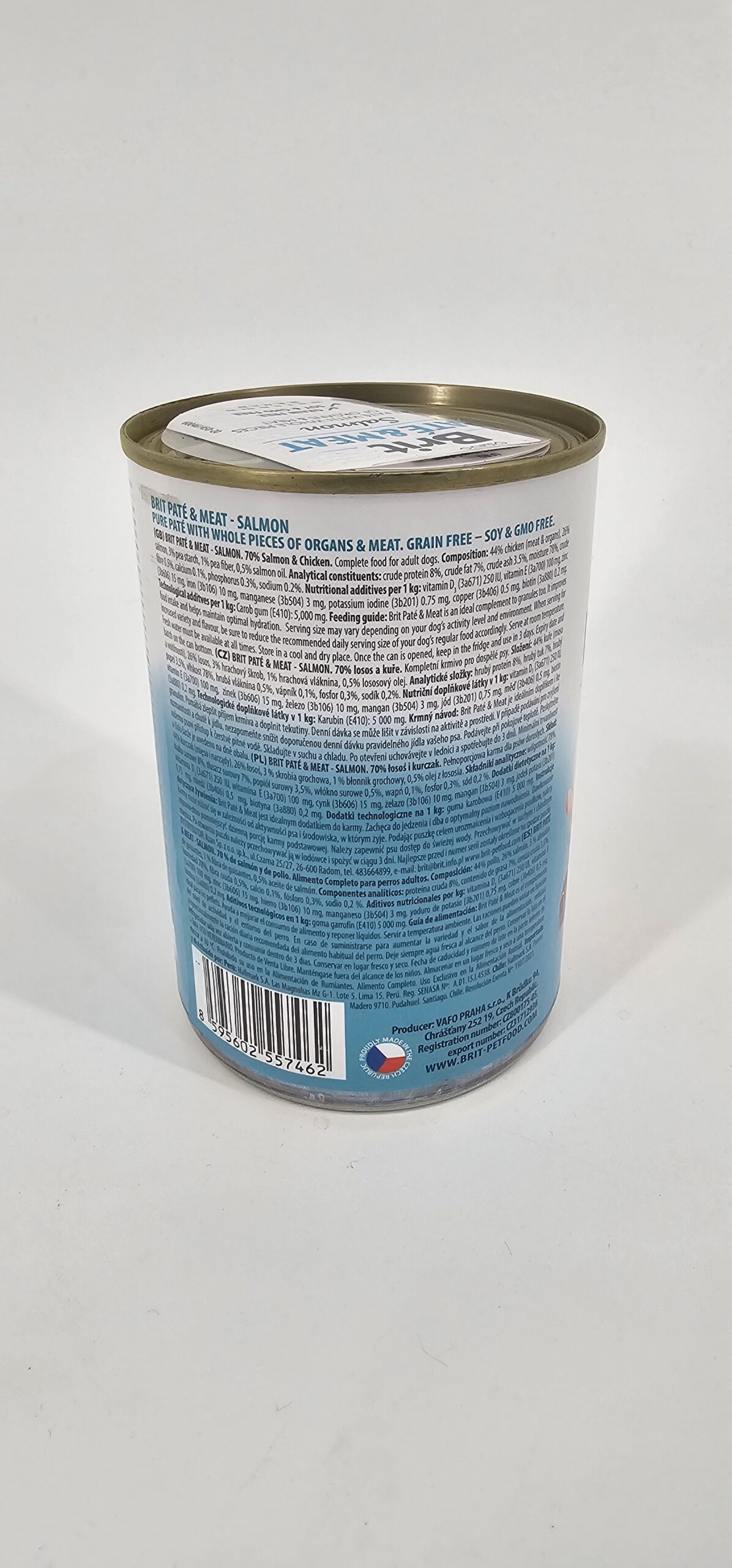 BRIT PERRO LATA PATE & MEAT SALMON 400 GR - Imagen 3