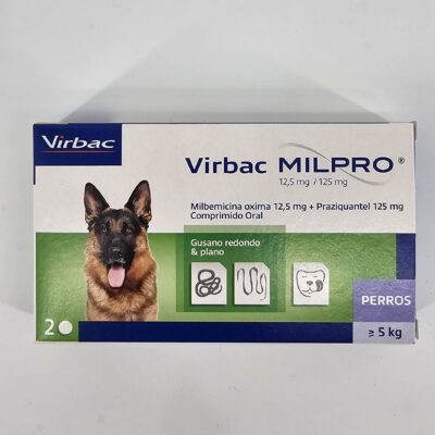 VIRBAC MILPRO PERROS ≥ 5 KG X 2 (CPR)