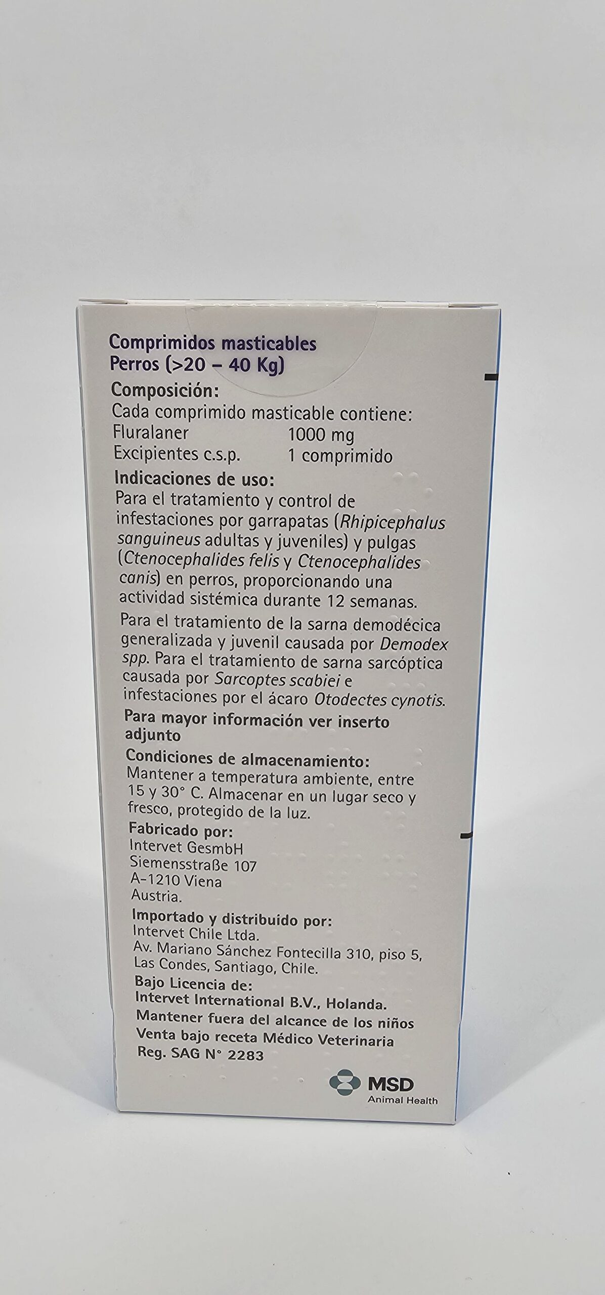 BRAVECTO PERRO 20 – 40 KG X 1 (CPR) - Imagen 3