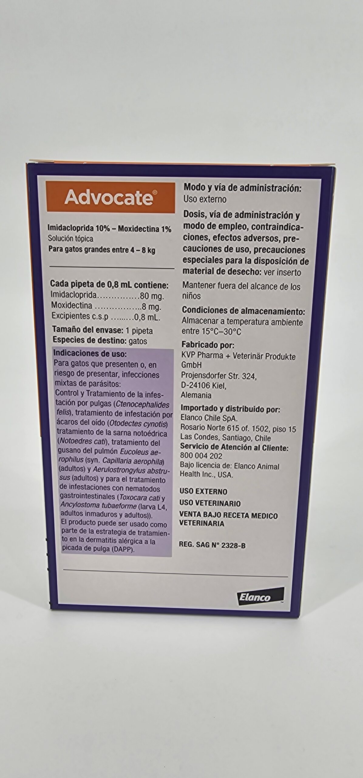 ADVOCATE PIPETA GATO 4 – 8 KG - Imagen 3