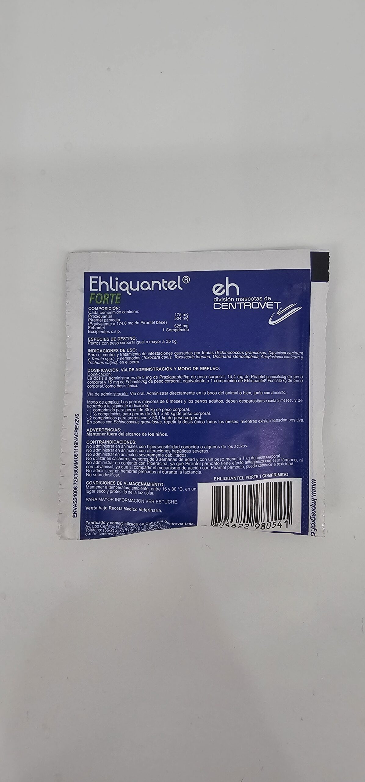 EHLIQUANTEL FORTE X 1 (CPR) - Imagen 2