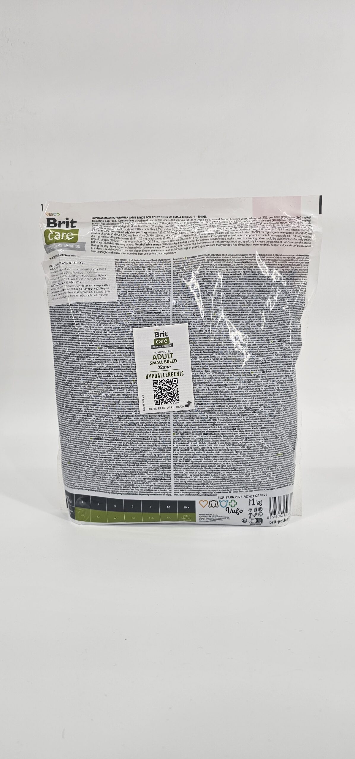 BRIT CARE PERRO ADULT SMALL BREED LAMB 1 KG - Imagen 2
