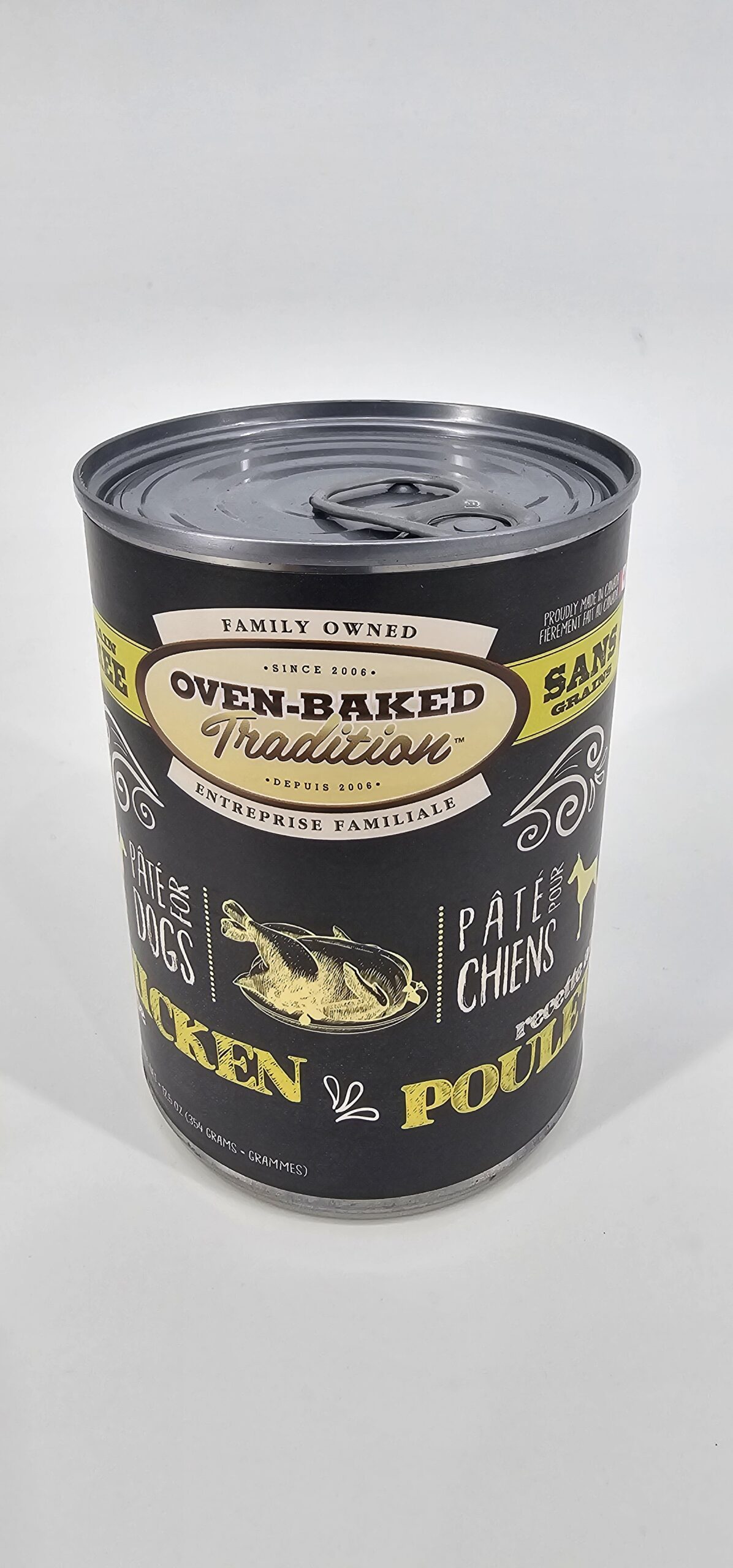OVEN BAKED PERRO LATA POLLO 354 GR