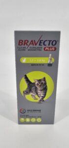 BRAVECTO PLUS GATOS 1.2 - 2.8 KG