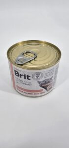 BRIT VETERINARY GATO LATA DIET RENAL ATUN Y SALMON CON ARVEJAS 200 GR