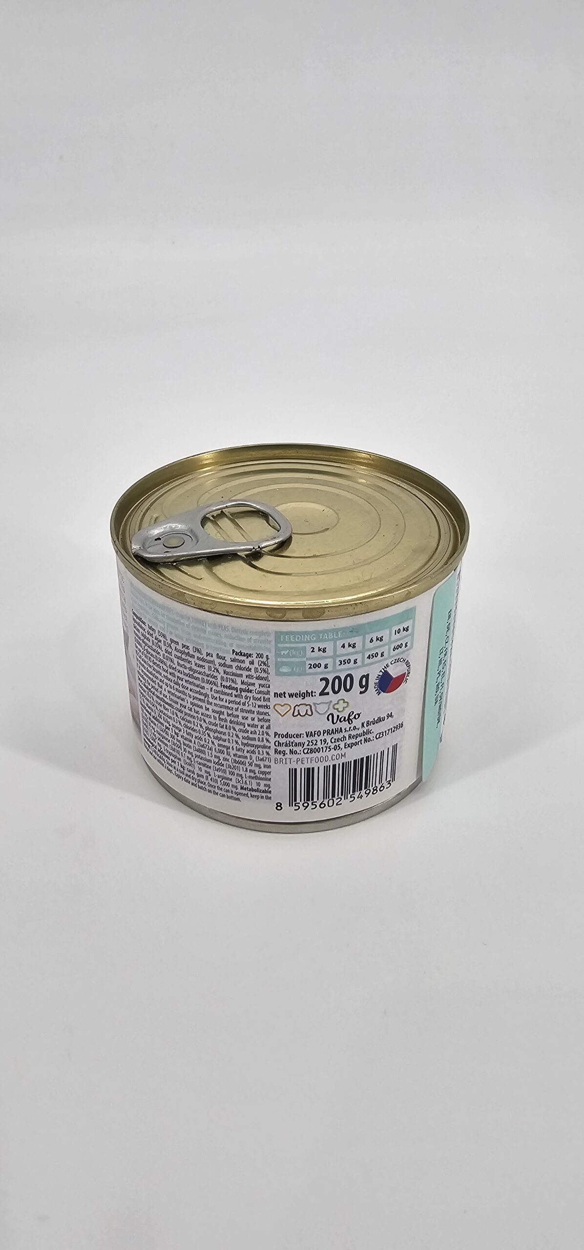 BRIT VETERINARY GATO LATA DIET STRUVITE PAVO CON ARVEJAS 200 GR - Imagen 2