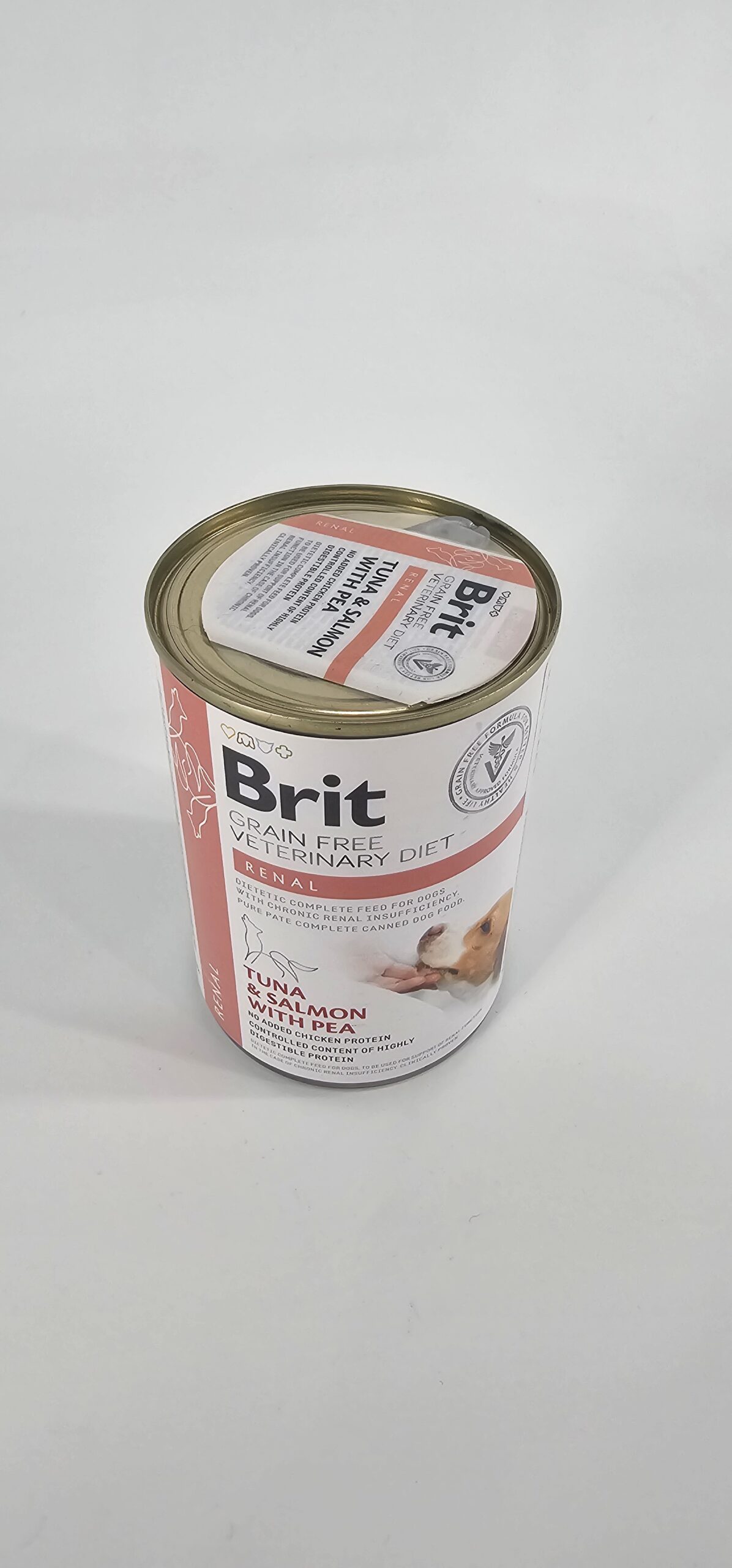 BRIT VETERINARY PERRO LATA DIET RENAL ATUN Y SALMON CON ARVEJA 400 GR - Imagen 2