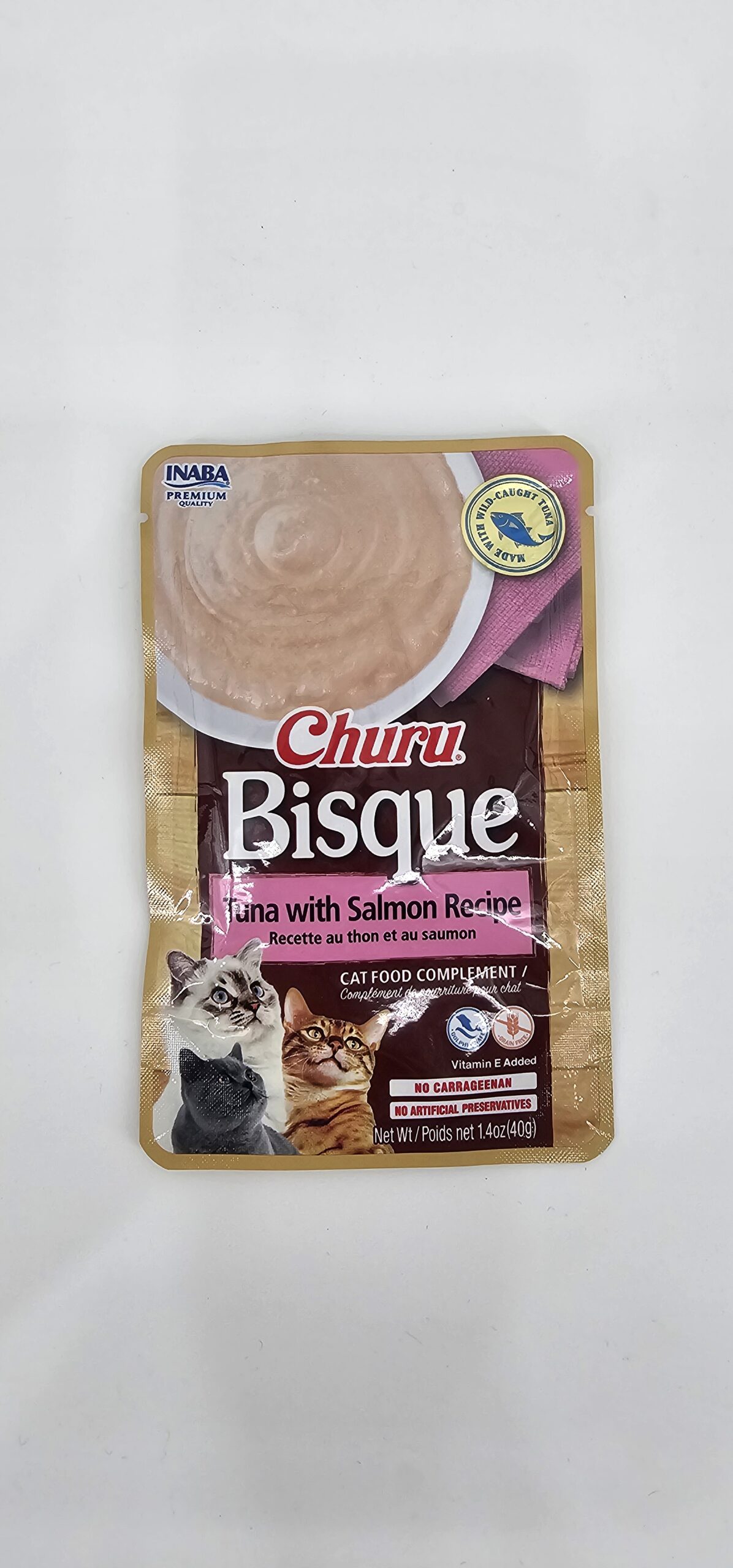 CHURU BISQUE GATO RECETA ATUN CON SALMON 40 GR