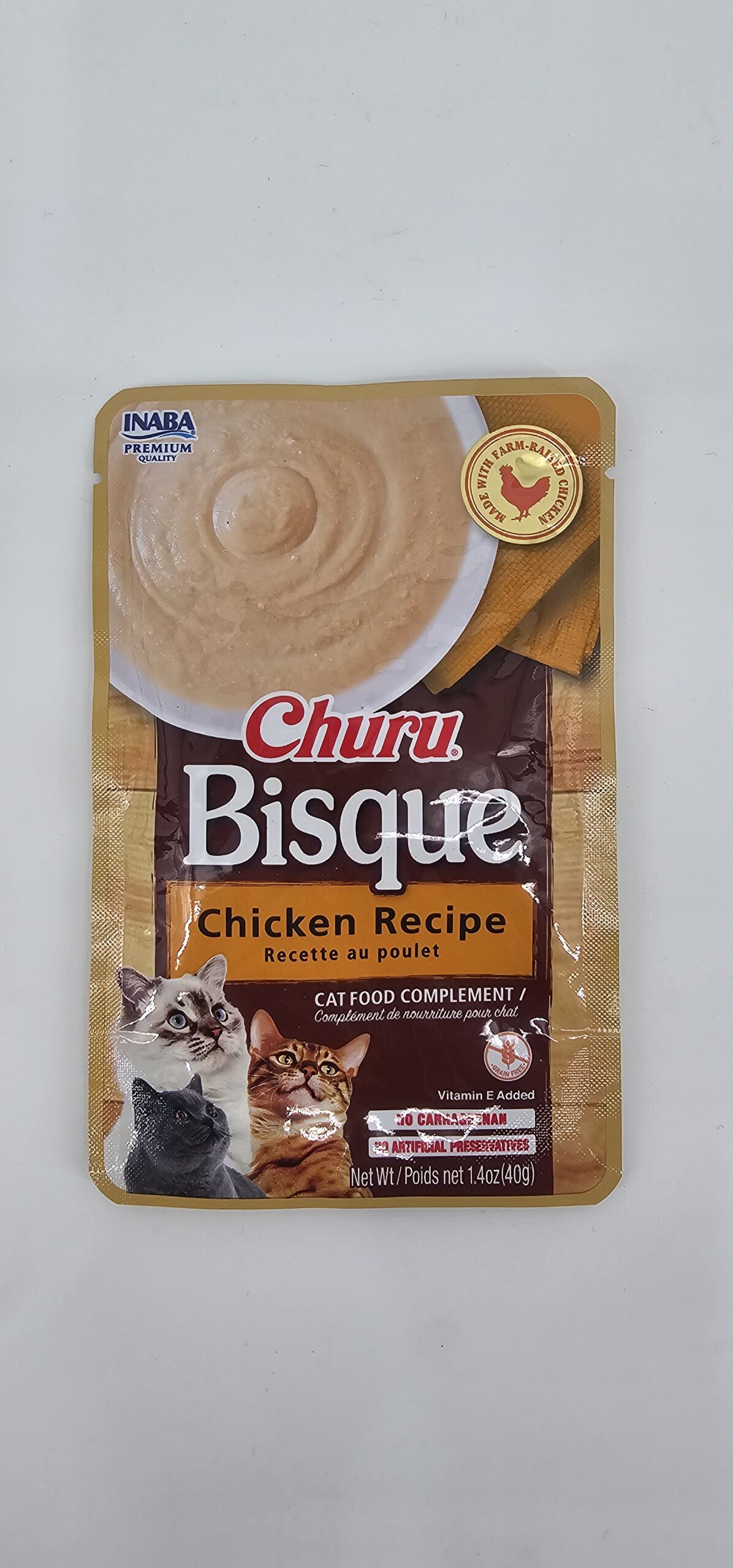 CHURU BISQUE GATO RECETA POLLO 40 GR