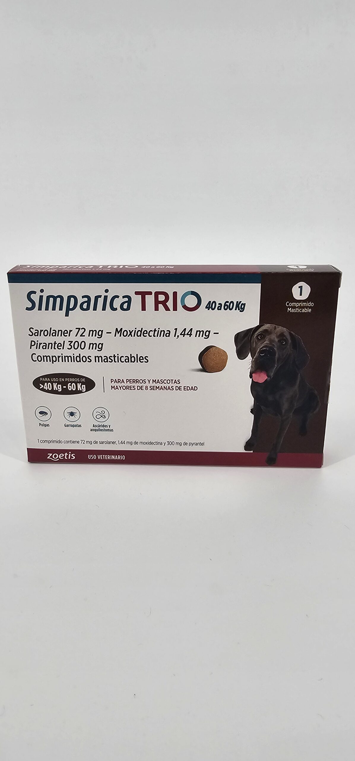 SIMPARICA TRIO 40 - 60 KG X 1 (CPR)