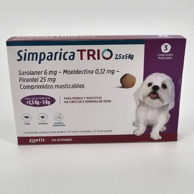 SIMPARICA TRIO 2.5 - 5 KG X 3 (CPR)