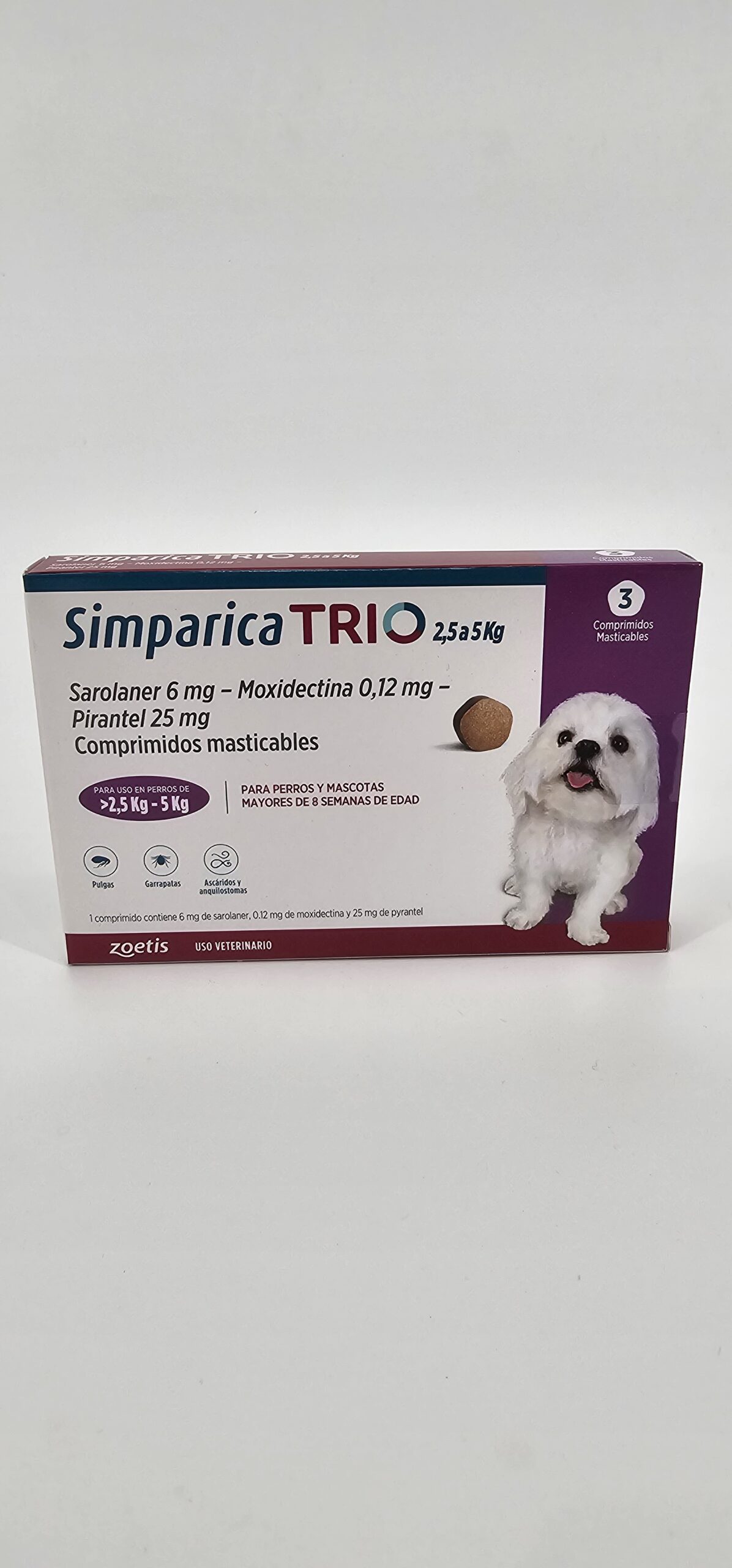 SIMPARICA TRIO 2.5 - 5 KG X 3 (CPR)