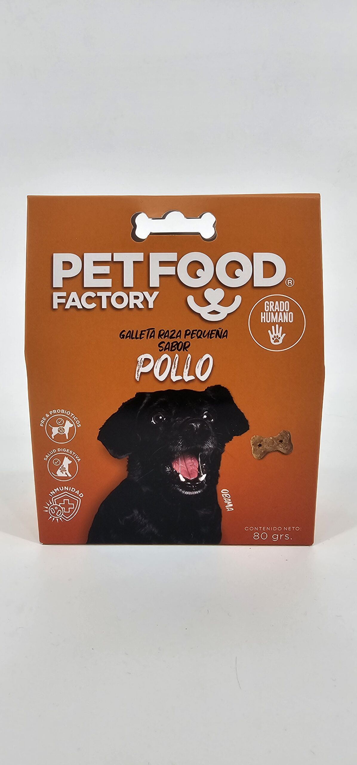 PETFOOD FACTORY GALLETA PERRO RAZA PEQUEÑA POLLO 80 GR