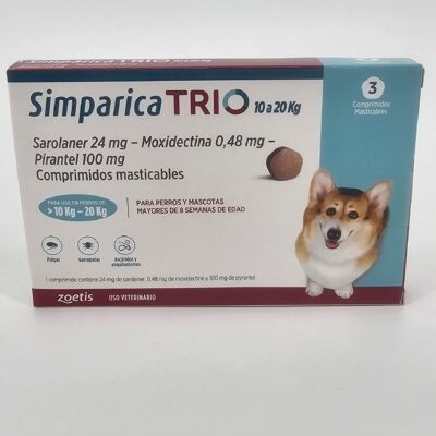 SIMPARICA TRIO 10 - 20 KG X 3 (CPR)