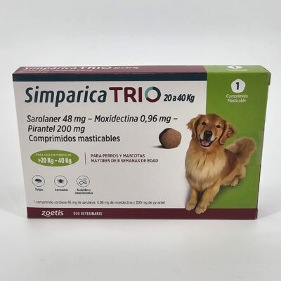 SIMPARICA TRIO 20 - 40 KG X 1 (CPR)