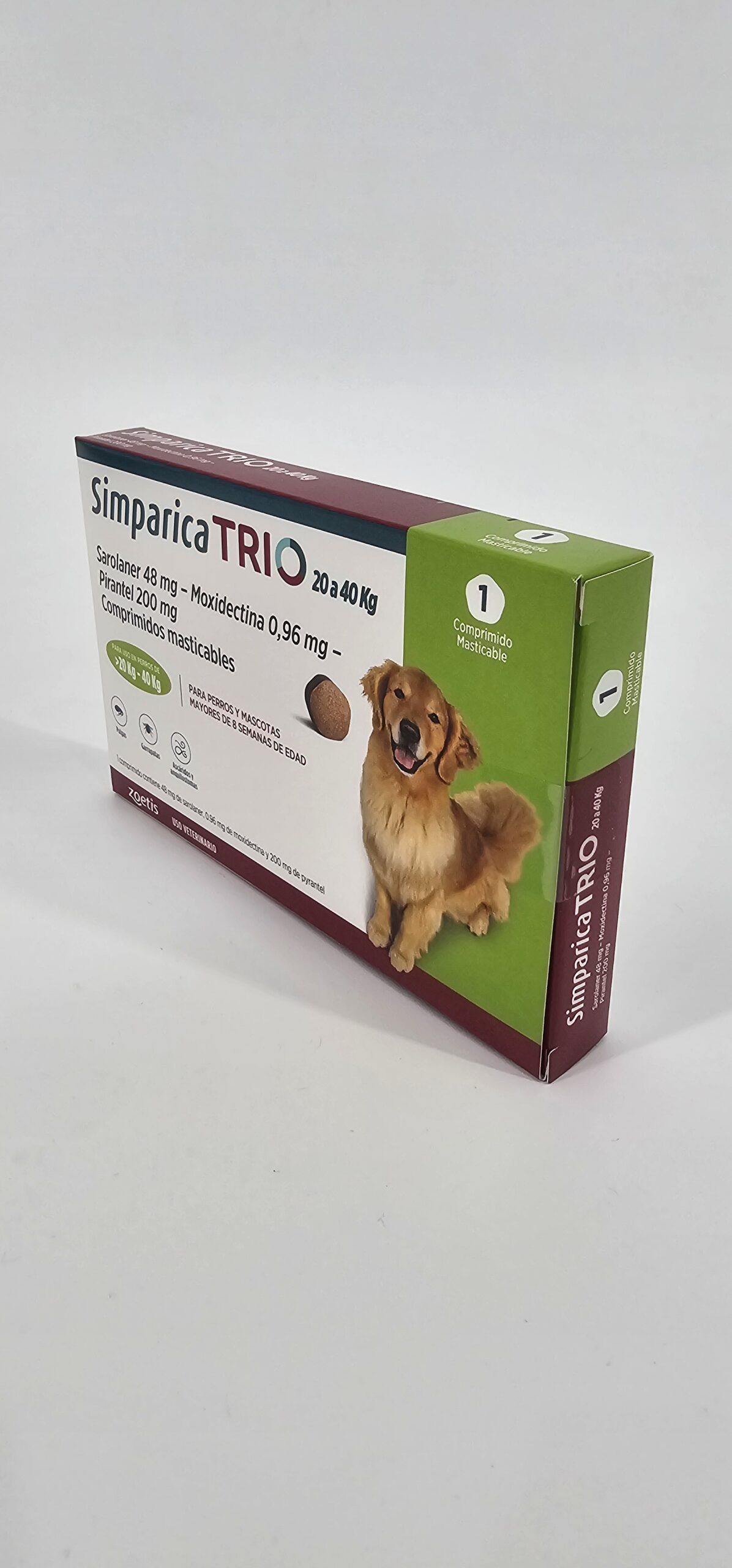 SIMPARICA TRIO 20 - 40 KG X 1 (CPR) - Imagen 3