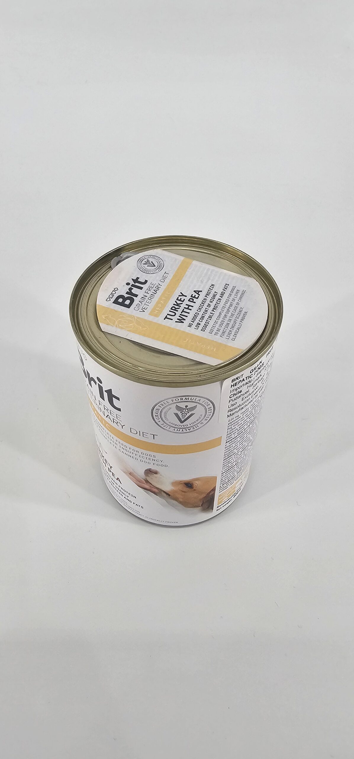 BRIT VETERINARY PERRO LATA HEPATIC PAVO Y ARVEJA 400 GR - Imagen 2