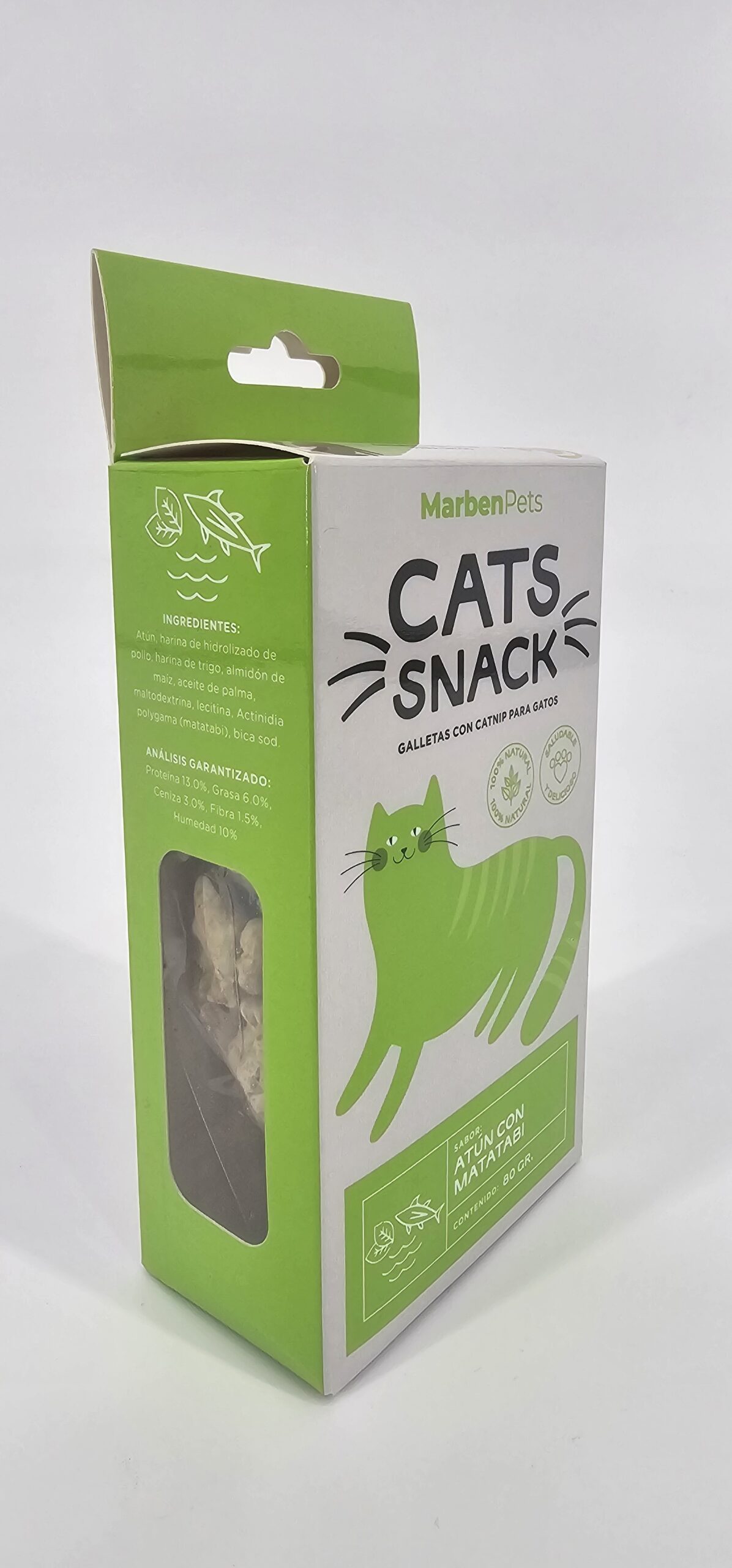 MARBENPETS CATS SNACK ATUN CON MATATABI 80 GR - Imagen 3