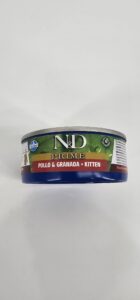 N&D PRIME KITTEN GATO LATA POLLO Y GRANADA 70 GR