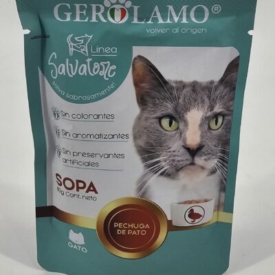 GEROLAMO SALVATORE GATO LATA SOPA PECHUGA DE PATO 80 GR