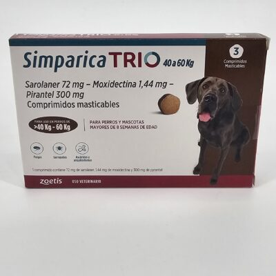 SIMPARICA TRIO 40 - 60 KG X 3 (CPR)