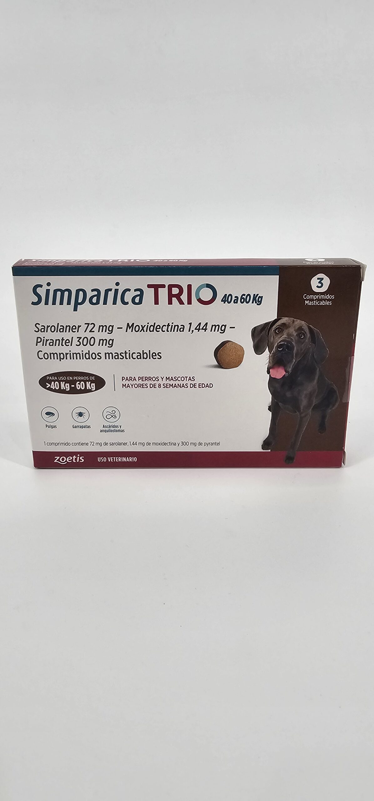 SIMPARICA TRIO 40 - 60 KG X 3 (CPR)