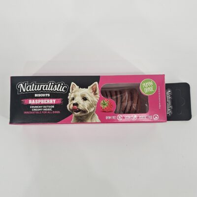 NATURALISTIC BISCUITS RASPBERRY CREAM 120 GR