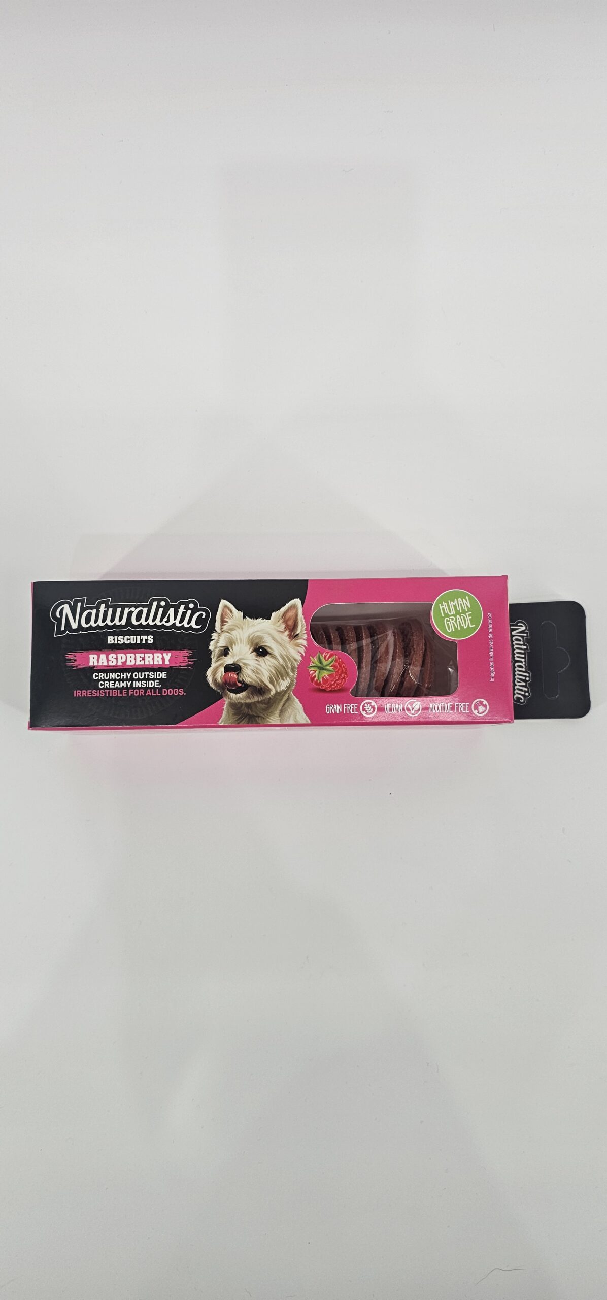 NATURALISTIC BISCUITS RASPBERRY CREAM 120 GR