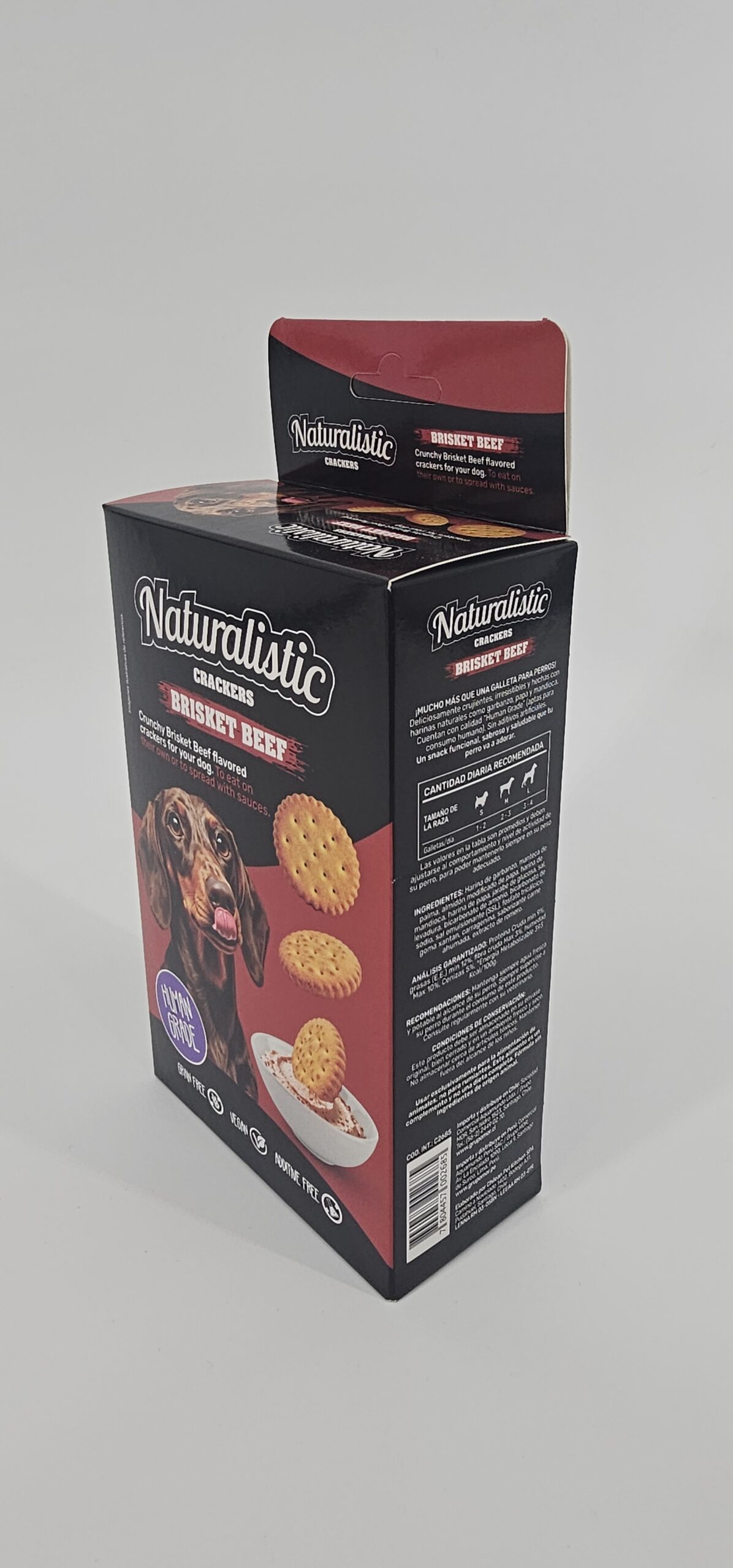 NATURALISTIC CRACKERS BRISKET BEEF 200 GR - Imagen 2