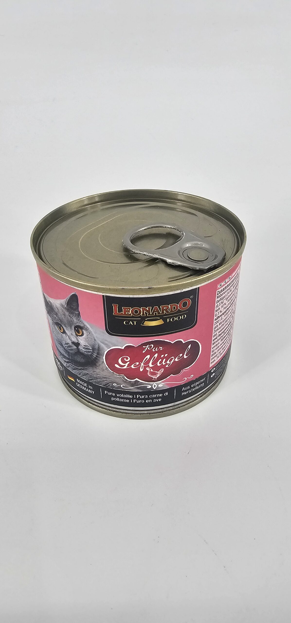 LEONARDO GATO LATA POLLO 200 GR