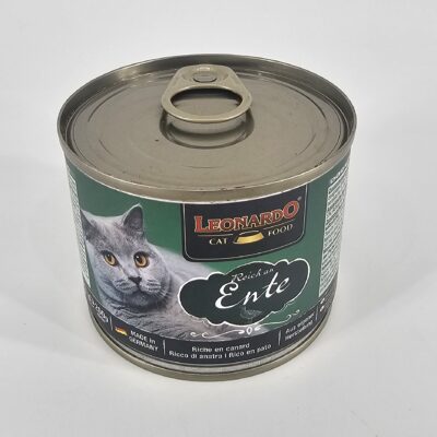 LEONARDO GATO LATA PATO 200 GR