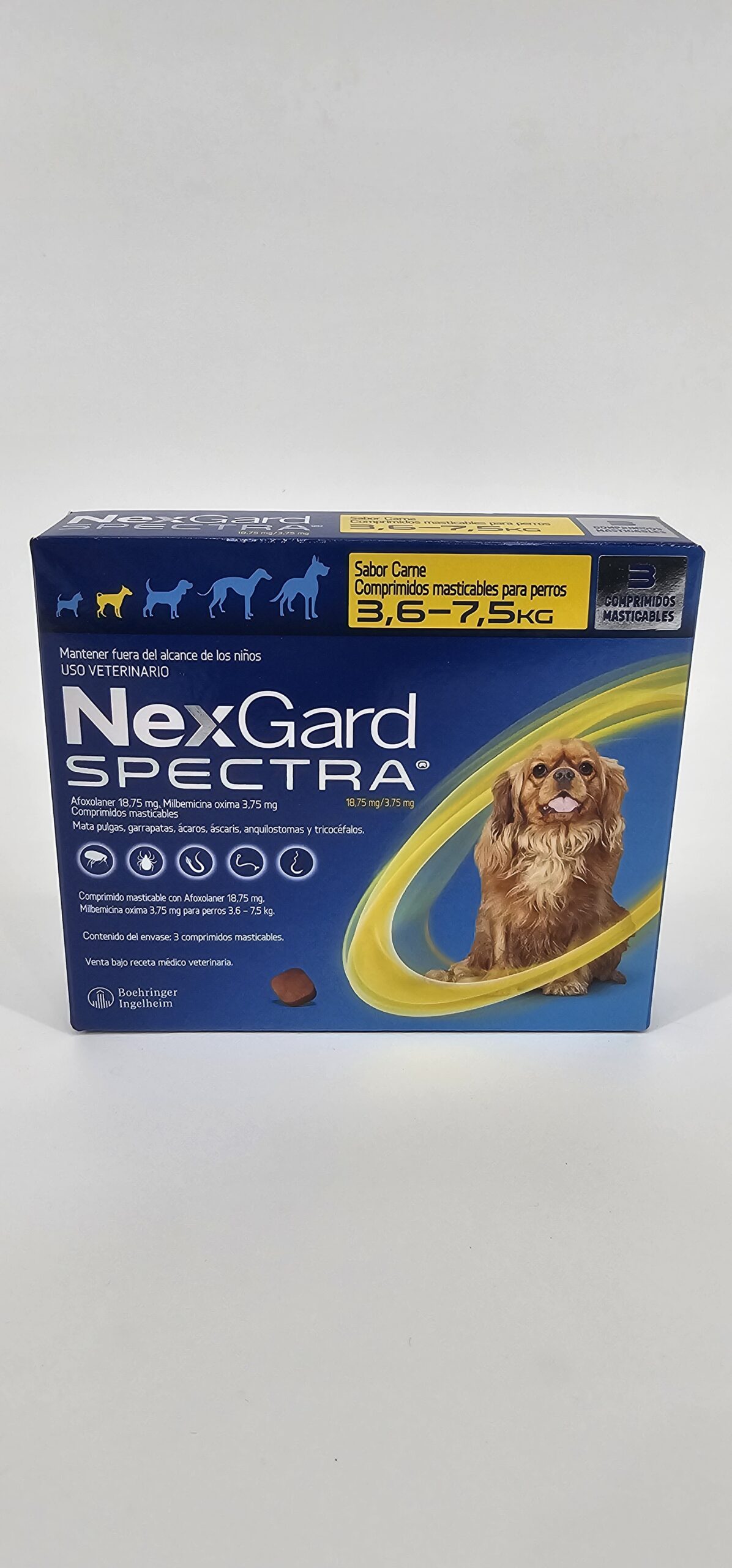 NEXGARD SPECTRA 3.6-7.5 KG X 3 (CPR)
