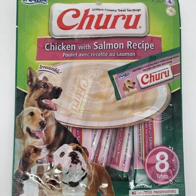CURRU PERRO POLLO CON SALMON X 8 (U)