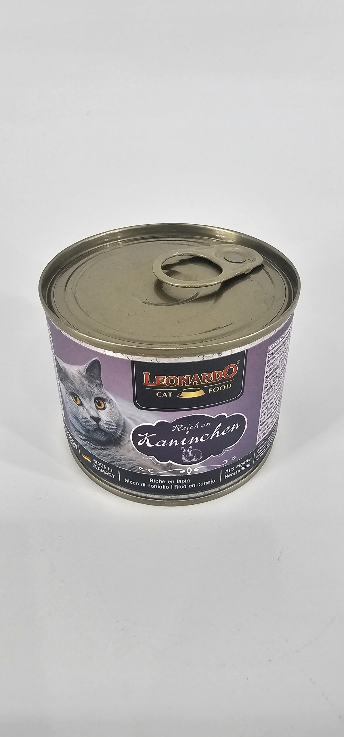LEONARDO GATO LATA CONEJO 200 GR