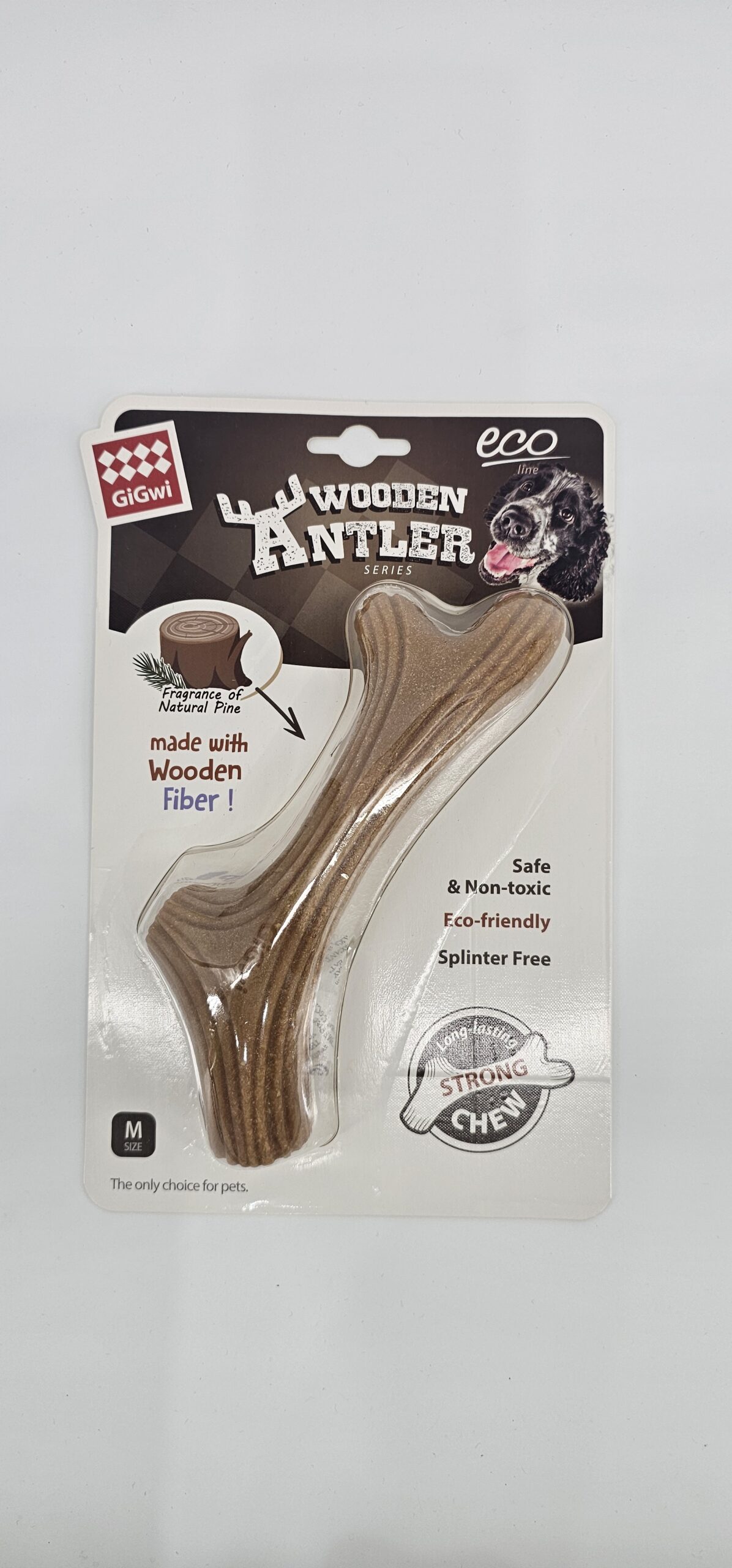 GIGWI WOODEN ANTLER M