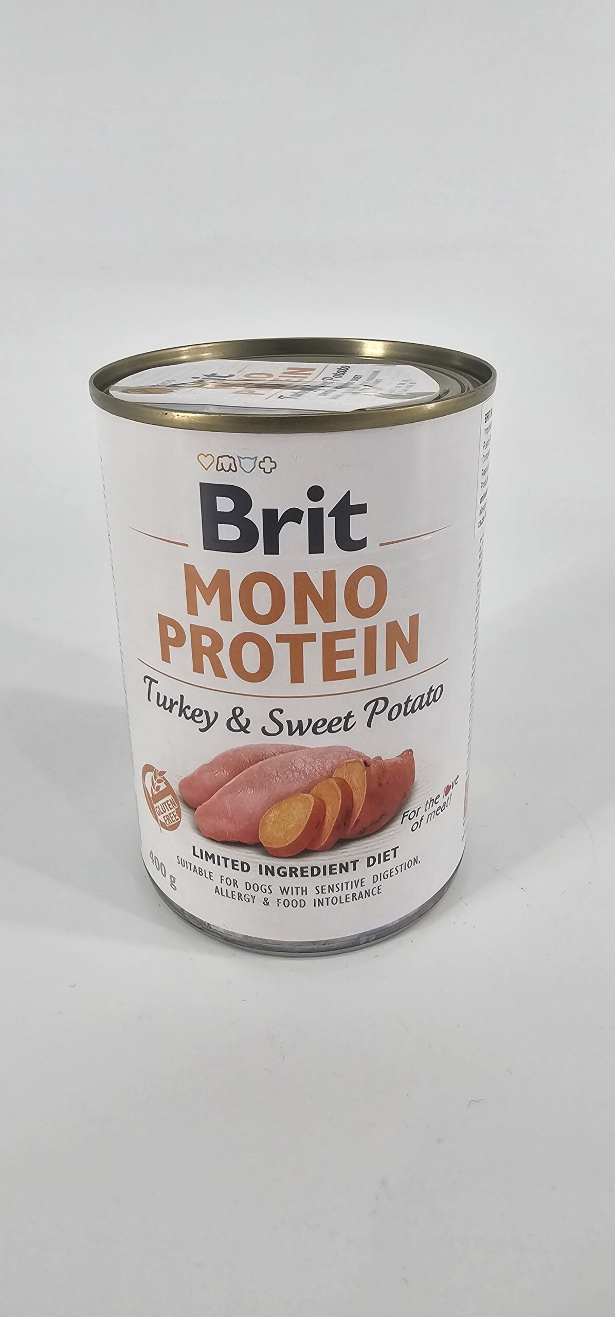 BRIT MONO PROTEIN PERRO LATA PAVO Y CAMOTE 400 GR
