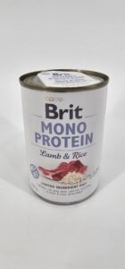 BRIT PERRO LATA MONO PROTEIN CORDERO Y ARROZ 400 GR