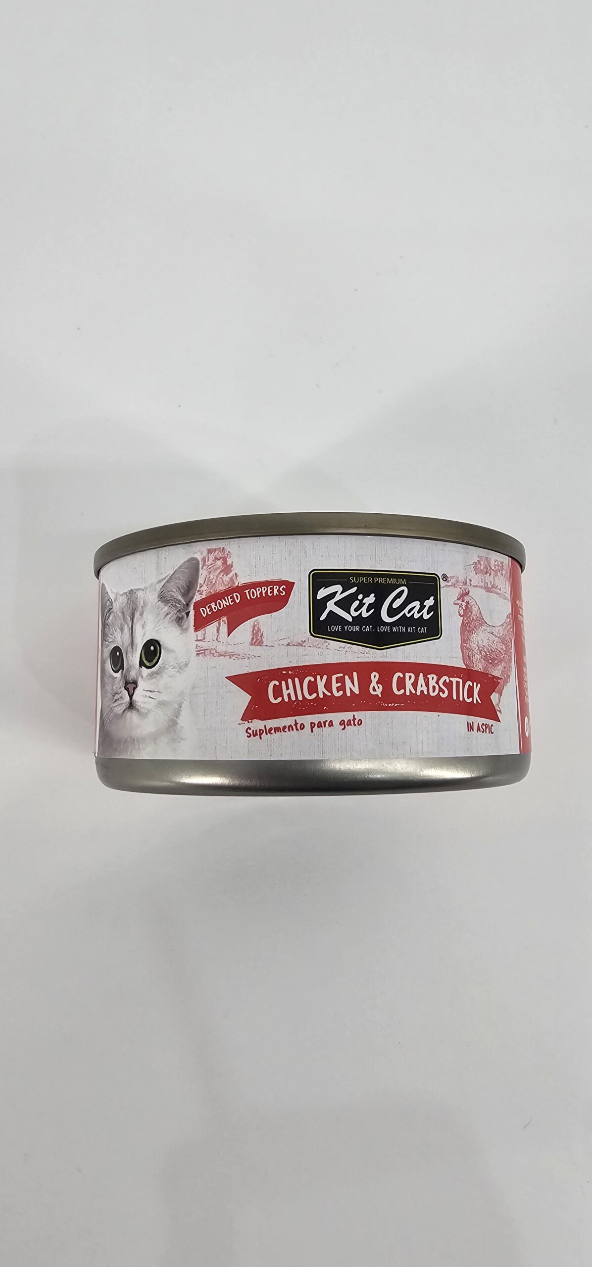 KIT CAT LATA GATO POLLO Y CANGREJO 70 GR